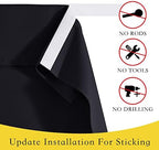 NICETOWN Black French Door Curtains for Kitchen Front Back Window - Image 3