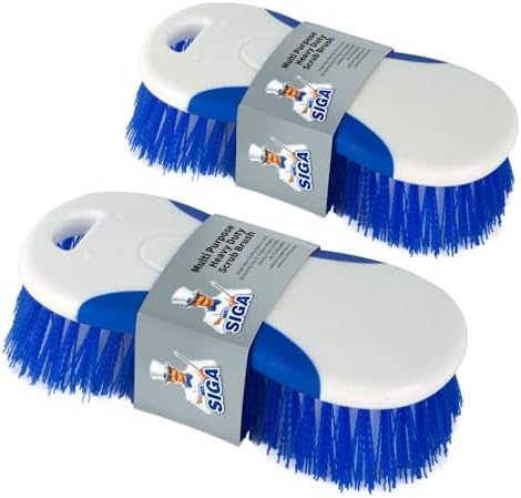 MR.SIGA Multi Purpose Heavy Duty Scrub Brush - Pack of 2 by MRSIGA