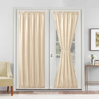 Hiasan French Door Curtains Privacy, Beige, 52W x 72L, 1 Panel by Hiasan