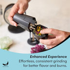 OTTO One-Touch Automatic Spice Mill - USB Rechargeable - Black - Image 3