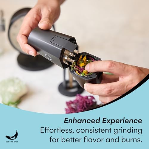OTTO One-Touch Automatic Spice Mill - USB Rechargeable - Black - Image 3