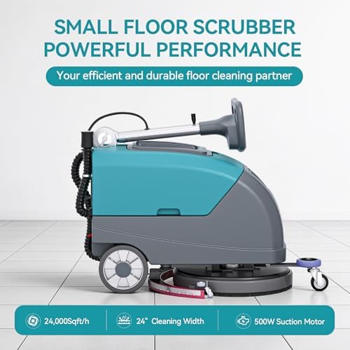 18'' Commercial Floor Scrubber Machine Walk Behind - Image 4