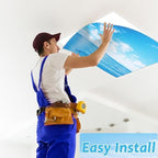 8 Pcs Fluorescent Light Covers with 80 Magnets Decorative for Classroom Ceiling Lights 4 x 2 Feet Magnetic Light Covers Filter Easy Install for Office Hospitals & Home Drop Ceiling Supplies (Sea) - Image 5