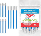 Swab-its® Household Utility Foam Swabs – 12-Piece Reusable, Lint-Free Cleaning & Detailing Set | Multi-Purpose Home Cleaning Tools | Made in USA (88-8221) by SWAB-ITS