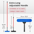 Tyroler Windows Washing Kit with Extension Pole | 12"-80" 5-Part Handle - Image 6