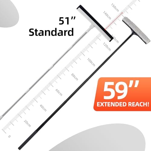 16-59" Telescopic 2-in-1 Window & Shower Squeegee for Glass Doors - Image 5