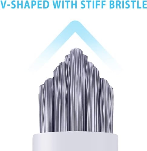 Lumkew Grout Brush Cleaning, 4 Pcs Grout Cleaner Scrubber for Tile Floors - Image 3