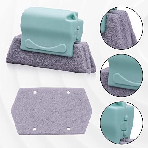 Koishu Magic Window Groove Cleaning Brush, Hand-held Window Track Cleaner Brushes Tools Set, Sliding Door Track Cleaner, Sill, Tile Lines, Shutter, Car Vents, Keyboard, Small Spaces Clean - Image 3
