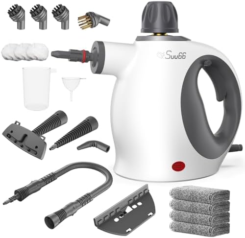 Suu66 Handheld Steam Cleaner, 500mL Tank, Deep Cleaning & 19PCS Accessories by Suu66OFFICE