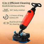 Commercial Floor Washer,Walk Behind Floor Scrubber,Electric Floor Cleaner,Floor Buffer Polisher Machine,Floor Scrubber for Kitchen,for Schools,Supermarkets,Hotels,Factories, Gray - Image 7