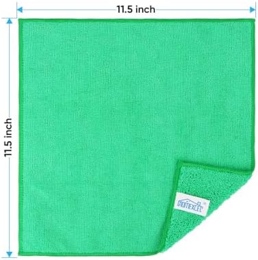HOMEXCEL Green Microfiber Cleaning Cloth, Microfiber Towels for Car, 12 PK - Image 2