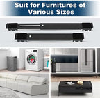 Lemtrflo Refrigerator Sliders, Appliance Rollers, Wheels for Cooler - Image 6