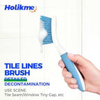 Holikme Cleaning Brush Set for Household Use, Scrub Brush, Kitchen Brush, Tile Lines Brush for Bathroom, Floor, Tub, Shower and Kitchen Surface (Blue) - Image 3