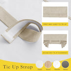 NICETOWN Linen 100% Blackout Curtain for Front Back Door - Image 2