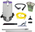 ProTeam Super Coach Pro 10 Commercial Backpack Vacuum with ProLevel HEPA Media Filtration and ProBlade Carpet Tool Kit, 10 Quart, Corded, 107536 by ProTeam