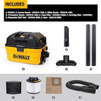 DEWALT 4 Gal. 5.0 HP Poly Wet/Dry Vacuum with Hose and Accessories DXV04T - Image 2