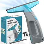 Kiato Window Vacuum, Power Window Squeegee 11", Rechargeable Window Vac with Spray Bottle, Electric Cleaning Tool for Showers, Mirrors, Glass, 2200mA, WC03, 200ml Water Tank by Kiato