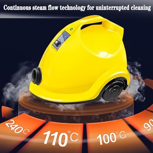 1.6L Steam Cleaner Handheld, 1800W for Deep Cleaning Floors, Couches & Cars - Lightweight Steamer with Safety Lock, No Chemicals Needed, 6 Tools for Grout, Windows & Upholstery (Standard) - Image 3