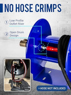 MEKOH Heavy Duty Pressure Washer Hose Reel 100FTx3/8” / 200FTx1/4”, 4500PSI - Image 5