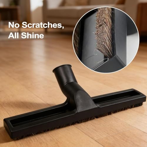 ANBOO 2 Pack 32mm 1 1/4 inches Vacuum Hardwood Floor Attachment Accessories Deluxe Extra Large Hardwood Brush 1-1/4inch Multi Surface Vacuum Attachments 360 Degrees Swivel Head Hard Floor Brush - Image 5