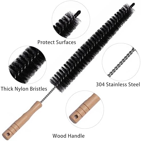 Dryer Vent Cleaner Kit, 17" 28" 47" Flexible Dryer Lint Brush, 5PCS - Image 7