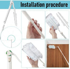 Colingmill 8 Pack Replacement Duster Handles, 3 Ft Extendable, White - Image 2