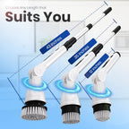 Electric Spin Scrubber – 8-in-1 Cordless Power Scrubber with 8 Brush Heads & Extendable Handle – Rechargeable Cleaning Brush for Bathroom, Shower, Tile, Grout, Tub & Floor - Image 5