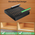 Pull out Cabinet Organizer, 21"Deep, Heavy Duty Full-Extension Slide out Drawers for Kitchen Cabinets with Nano Adhesive, Roll Out Shelf Sliding Cabinet for Pots, Bathroom, Pantry, Under Sink, Black - Image 3