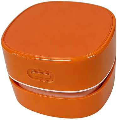 Mini Desk Vacuum Cleaner, Handheld Cordless，USB Charging,Orange. by Vishui