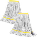 Looped End Commercial Industrial Cotton Mop Replacement Head,2 Pack by VOUBIEN