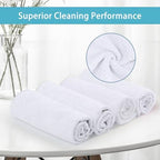 HOMEXCEL White Microfiber Cleaning Cloth 600 Pack, Microfiber Towel for Cars, Lint Free, Scratch-Free, Highly Absorbent, and Cleaning Rags for House, Window and Glass, Cars, TV Screen 11.5 X11.5 inch - Image 3