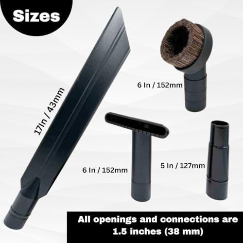 Fit on Proteam Backpack Vacuum Parts & Accessories - Compatible with Hoover C2401 - Vacuum Brush, Dusting Brush, Upholstery Tool & Extended Adapter for Commercial & Industrial Vacuum Cleaners - Image 2