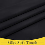NICETOWN Black Blackout French Door Curtain for Small Half Window - Image 6