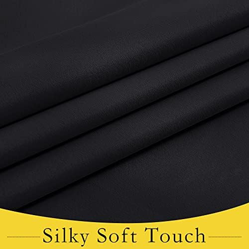 NICETOWN Black French Blackout Door Curtain for Front Back Window Cover - Image 6