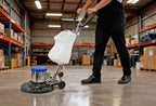 Industrial 17" Floor Buffer Polisher Machine | 1200W Heavy Duty Metal Body & Handle | Multi-Functional Commercial Floor Scrubber | Includes Full Attachment Kit - Image 2