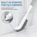 3PCS Heavy Duty Scrub Brush Set - Shower Cleaning Brushes for Bathroom - Image 3