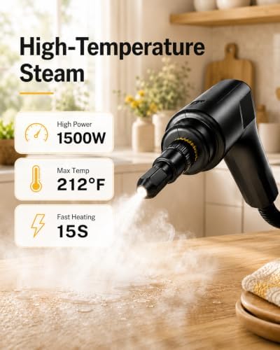 Steam Cleaner for Home，9-IN-1 Handheld Steam Cleaner with 3 Steam Levels - Image 3