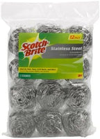 Scotch-Btite 3M 12-Pack Stainless Steel Scrubbers - Image 2