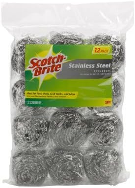 Scotch-Btite 3M 12-Pack Stainless Steel Scrubbers - Image 2