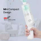 Mini Handheld Vacuum for Home&Car, Cordless Portable Rechargeable White - Image 2