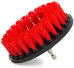 Grout Cleaner 5 Inch Flat Drill Brush | Tile and Grout Cleaner Tool Drill Brush Attachment | Bathroom and Shower Scrubber | Stiff Nylon Bristles Remove Soap Scum | Baseboard Cleaner Tool by TouchOfOranges