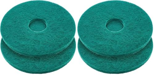 Teenyyou 2 Pcs 12" Green Floor Buffer Pads for Machine by Teenyyou