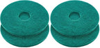 Teenyyou 2 Pcs 12" Green Floor Buffer Pads for Machine by Teenyyou