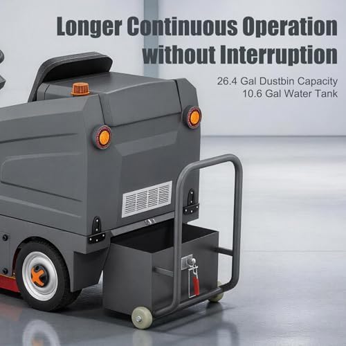 Ride on Floor Sweeper Machine 51" Brush Width 92,600 Sqft/h - Image 4