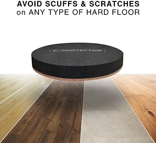 Felt Furniture Sliders Hardwood Floors X-PROTECTOR – 8 PCS 4 3/4 inch - Image 3