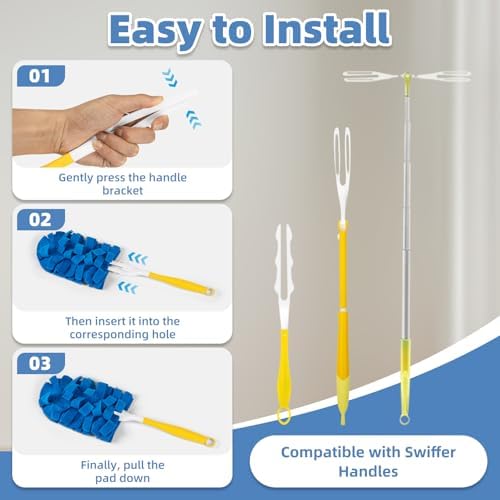 Reusable Duster Refills, Washable Duster for Swiffer (6 PCS) - Image 3