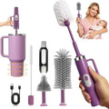 5-in-1 Long Handle Electric Bottle Brush Cleaner and Straw Cleaning Brush with Removable Brush Head, Multi-Function Rechargeable,for Stanley Cups, Baby Bottles, Pacifiers, Coffee Cups, Sports Bottles by PYSUG