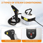 BEAMNOVA 1.2L Car Steam Cleaner, Handheld Pressurized Car Steamer, White - Image 6
