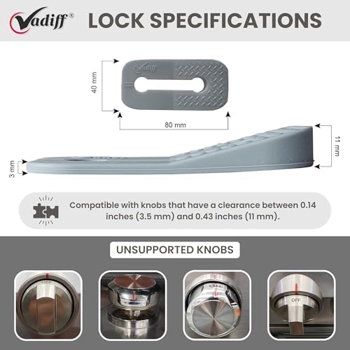 Mom's Choice Award Stove Knob Locks | 5-Pack Silicone Child Safety Lock Set - Image 5