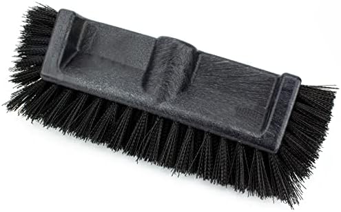 SPARTA Multi-Level Tile Scrub Brush 12" Wide Brush Head, Heavy-Duty Tile Cleaning Brush with End Bristles for Commercial Tiles, Tubs and Floor, Plastic, 12 Inches, Black - Image 2